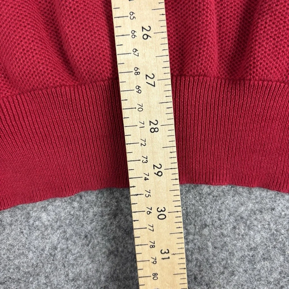 Polo Ralph Lauren Sweater‎ Mens Xl Red Long Sleeve Preppy Pima Cotton Casual